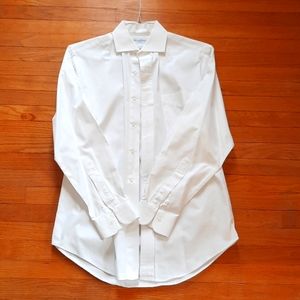 Brooks Brothers Men's White Button Down Dress Shirt